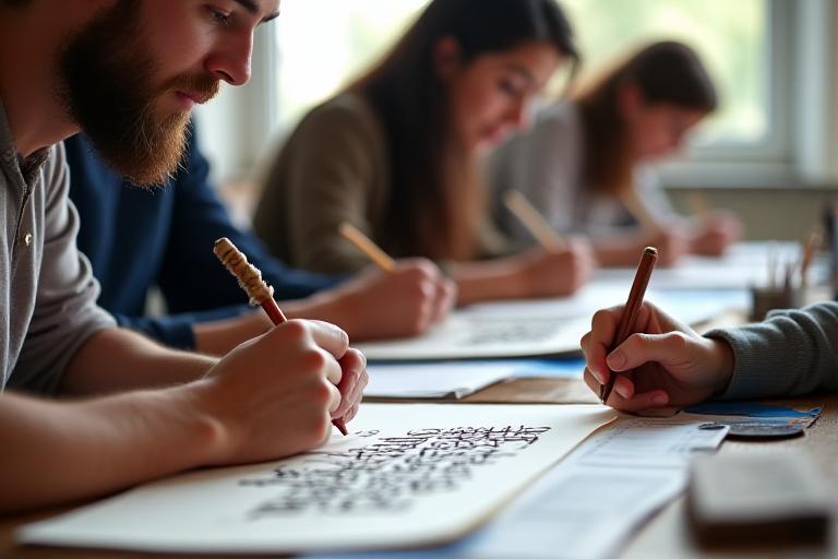 ورشة عمل تدريبية للخط العربي